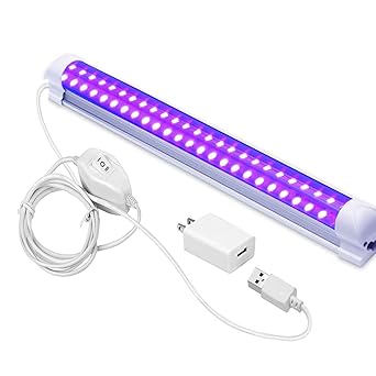 UV LED Black Light, LECIEL 10W UV Portable Blacklight for UV Poster, UV Art, Bedroom, Ultraviolet Light for Halloween and Blacklight Parties : Amazon.in