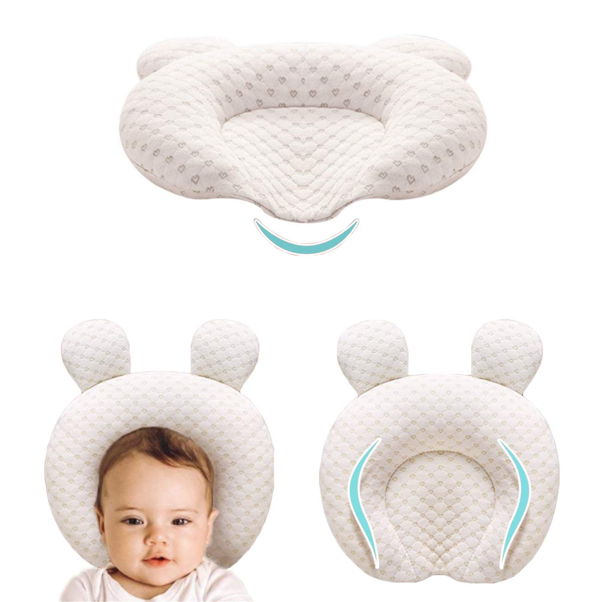 Infant Support Head Pillows Soft Baby Nursery Pillows Unisex Newborn Head  Shaping Pillow Support Head Sleep Pillows 0-12 M- Buy Online in India at  Desertcart - 175473652.